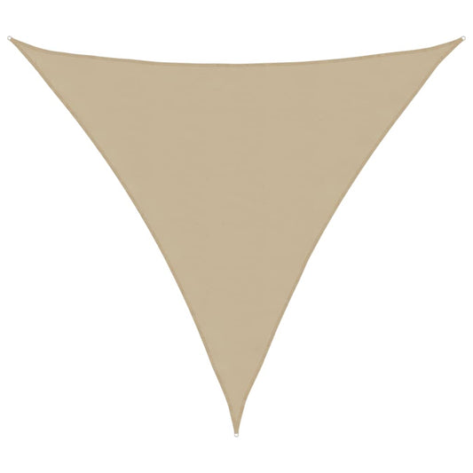 Para-sol estilo vela tecido oxford triangular 3x3x3 m bege