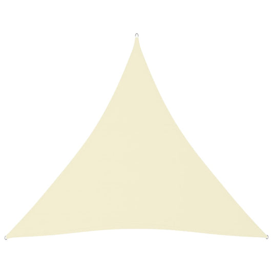 Para-sol estilo vela tecido oxford triangular 6x6x6 m creme