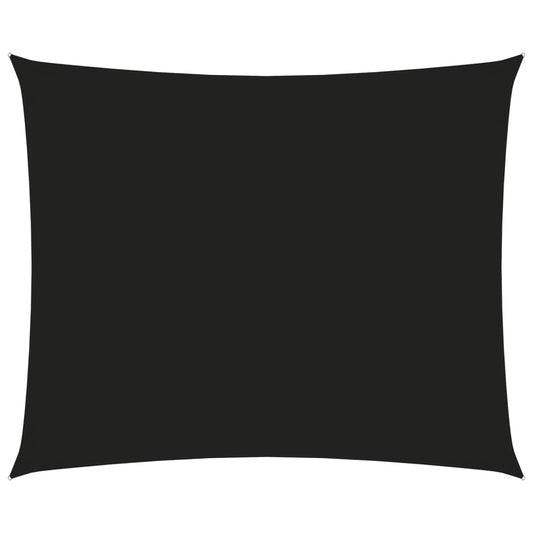 Para-sol estilo vela tecido oxford retangular 2,5x3,5 m preto