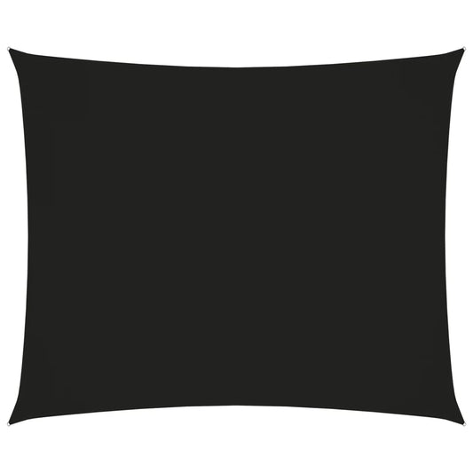 Para-sol estilo vela tecido oxford retangular 3x4 m preto