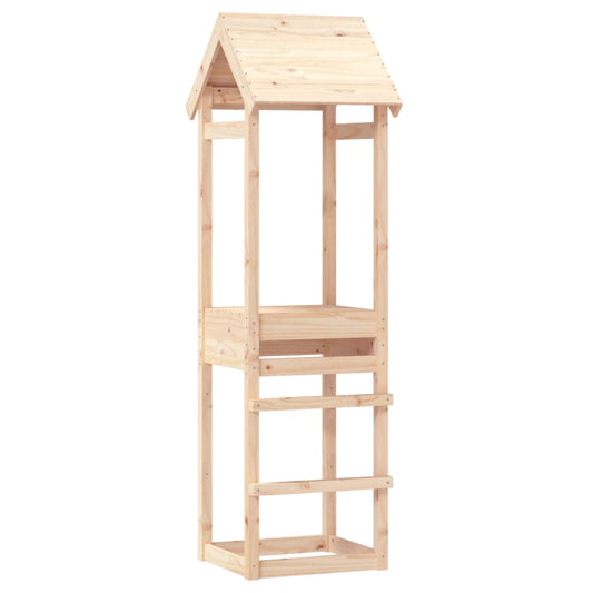Torre de brincar 53x46,5x194 cm madeira de pinho maciça