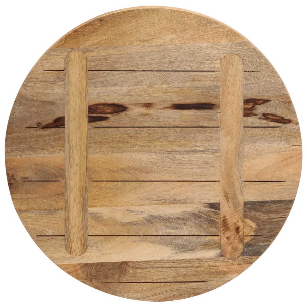Tampo de mesa redondo Ø60x2,5cm madeira mangueira áspera maciça