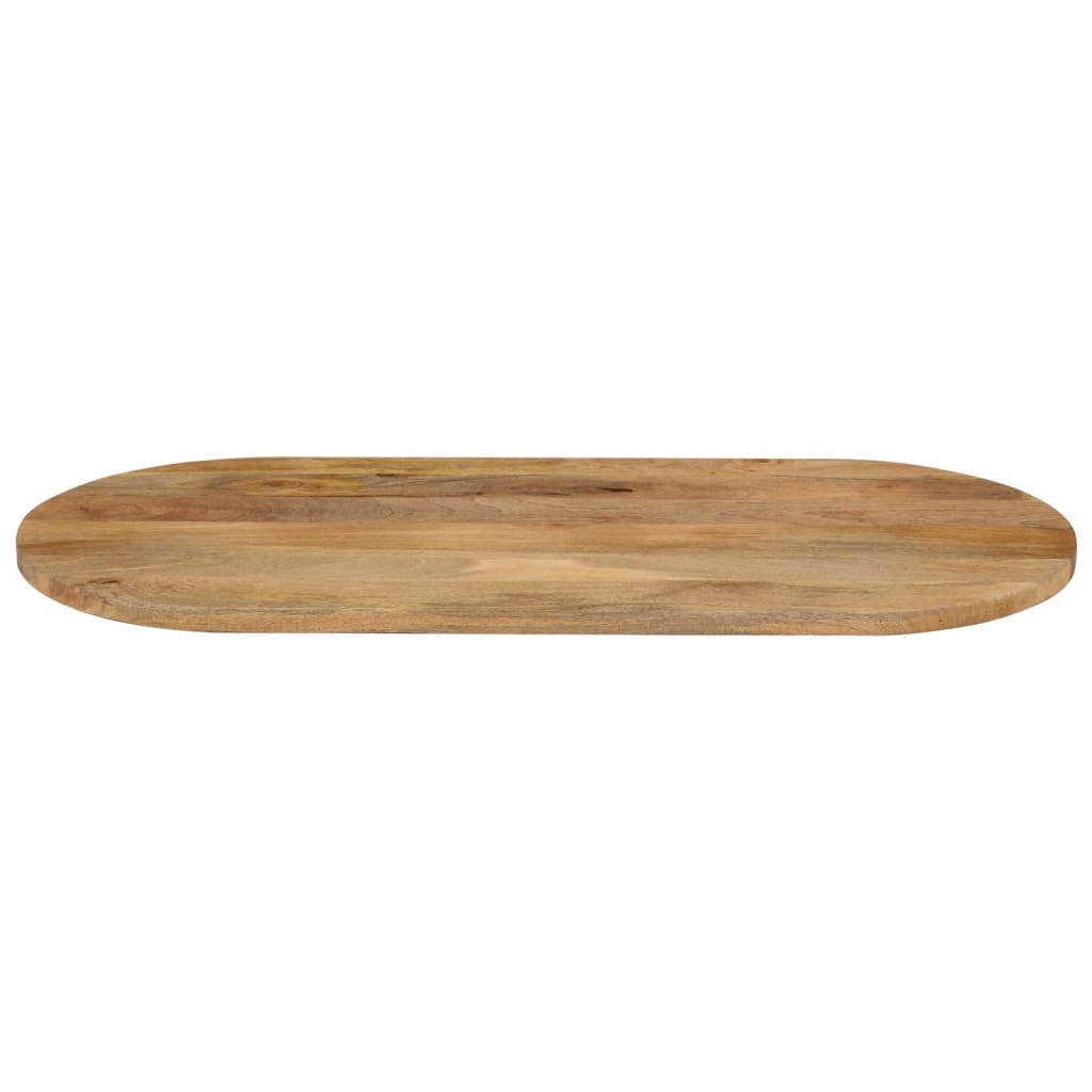 Tampo de mesa oval 120x60x2,5 cm madeira de mangueira maciça