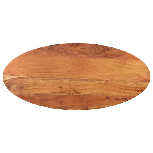 Tampo de mesa oval 140x50x2,5 cm madeira de acácia maciça