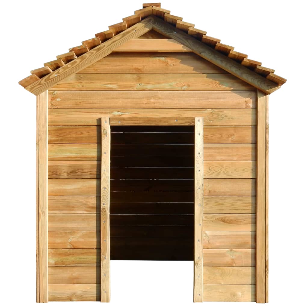 Casa de brincar de exterior 120x120x146 cm madeira de pinho