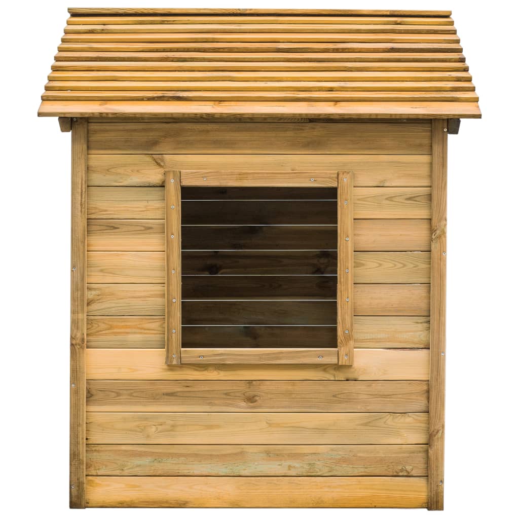 Casa de brincar de exterior 120x120x146 cm madeira de pinho