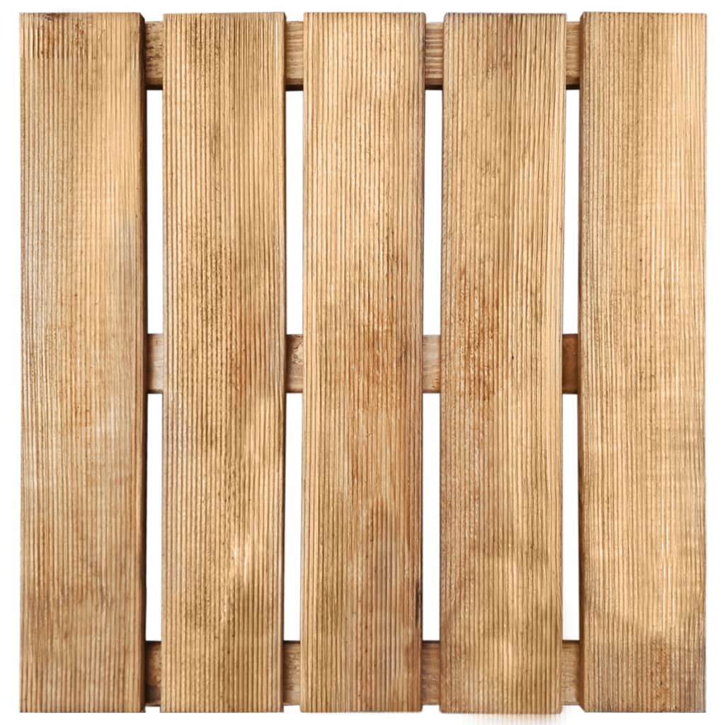 Ladrilhos de pavimento 30 pcs 50x50 cm madeira castanho