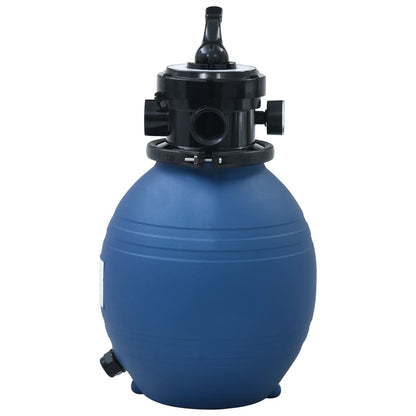 Filtro de areia p/ piscina válvula de 4 posições azul 300 mm