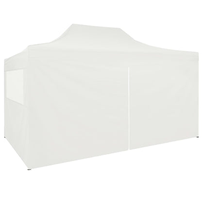 Tenda Dobrável Pop-Up Paddock Profissional Impermeável com Porta Frontal - 3x4 m - Branco
