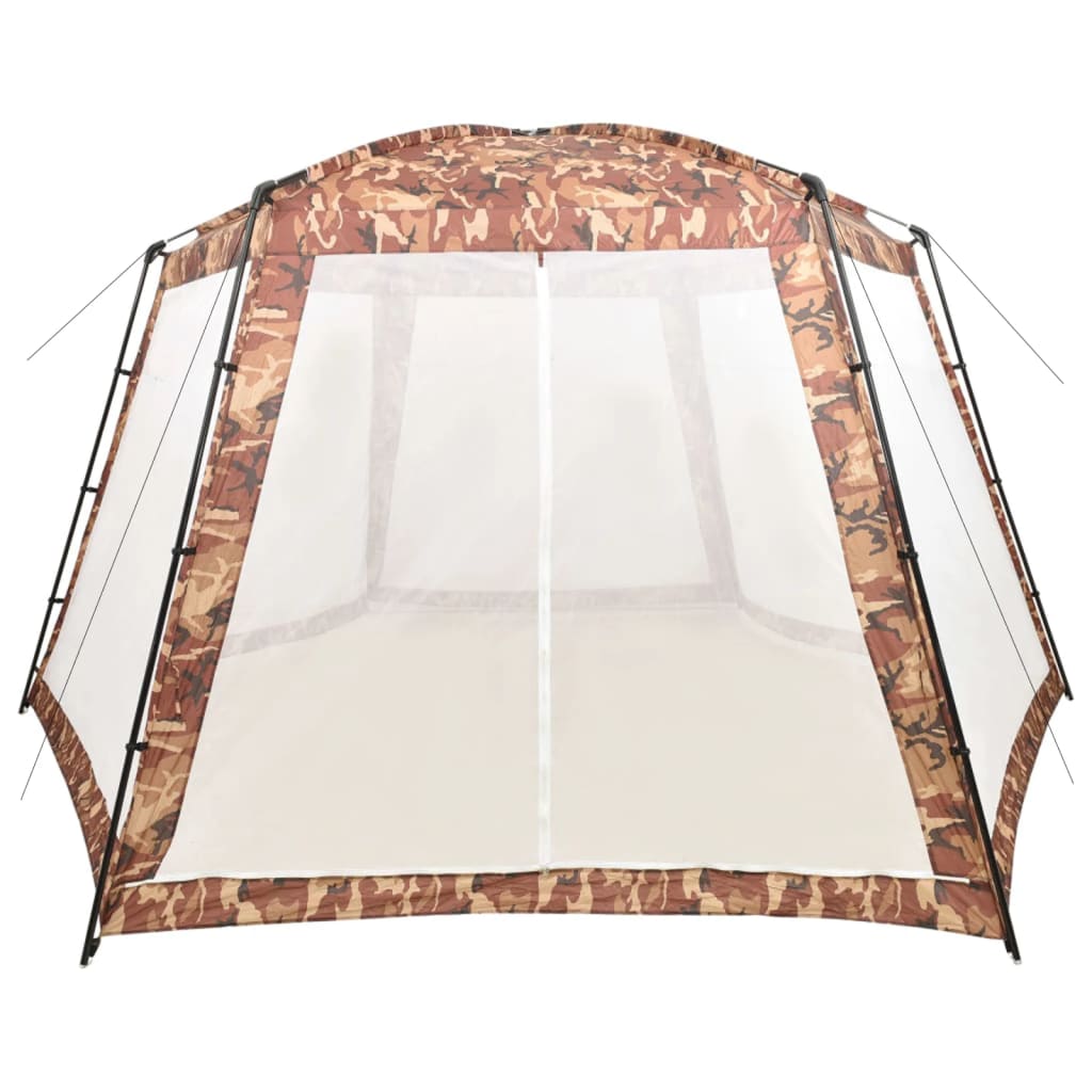 Tenda para piscina 590x520x250 cm tecido camuflagem