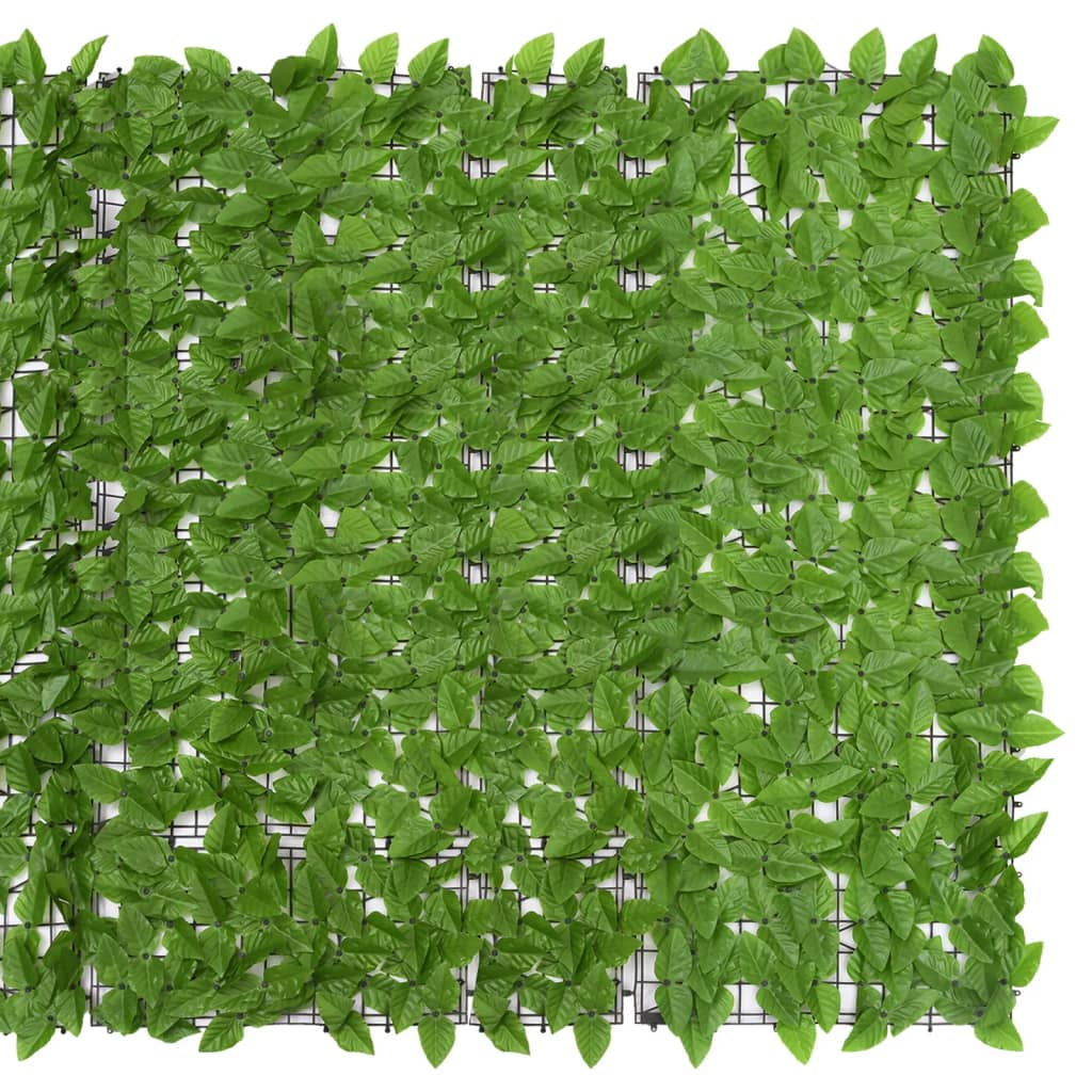 Tela de varanda com folhas verdes 300x150 cm