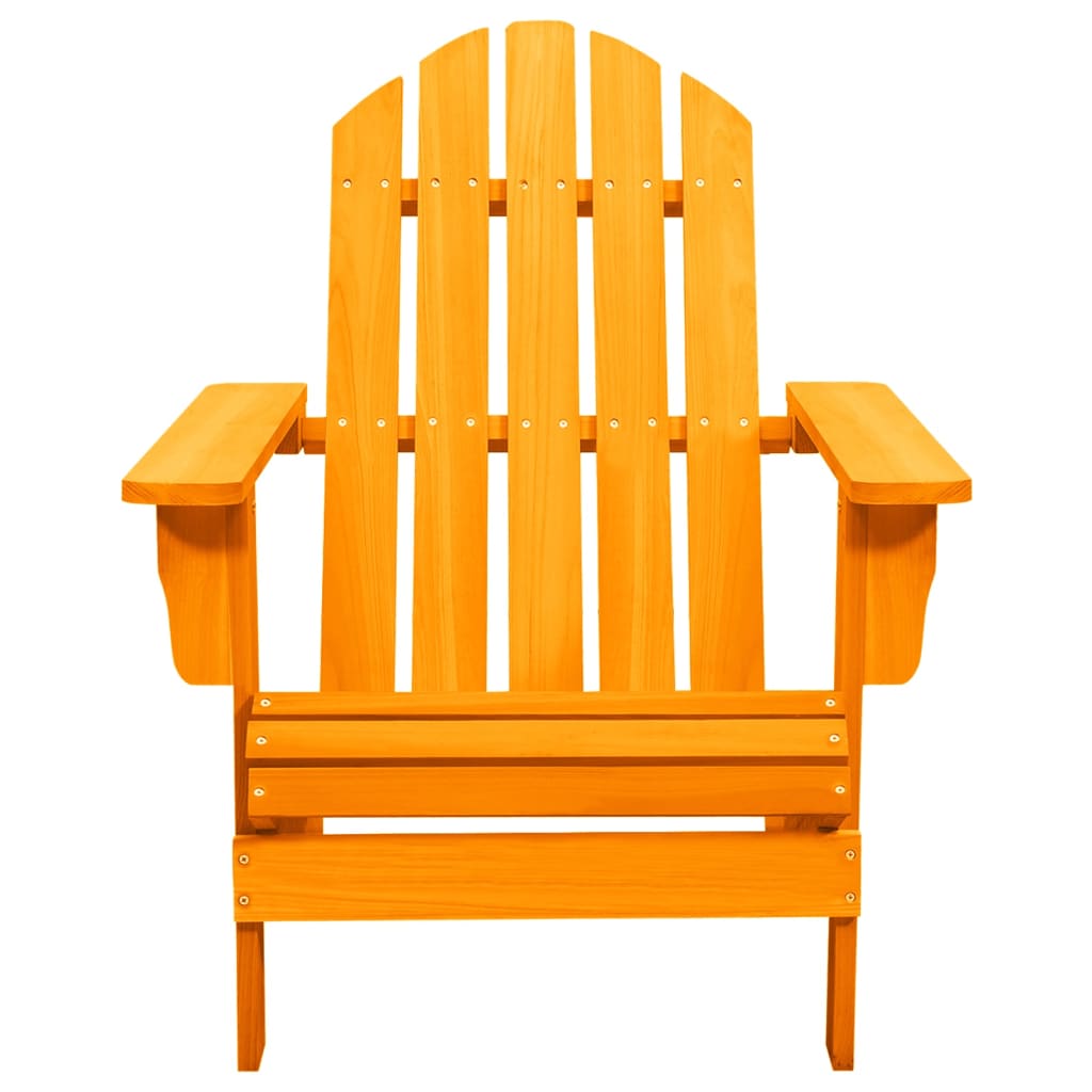 Cadeira Adirondack para jardim abeto maciço laranja