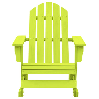 Cadeira Adirondack de baloiçar p/ jardim abeto maciço verde