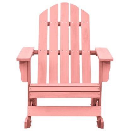 Cadeira Adirondack de baloiçar para jardim abeto maciço rosa