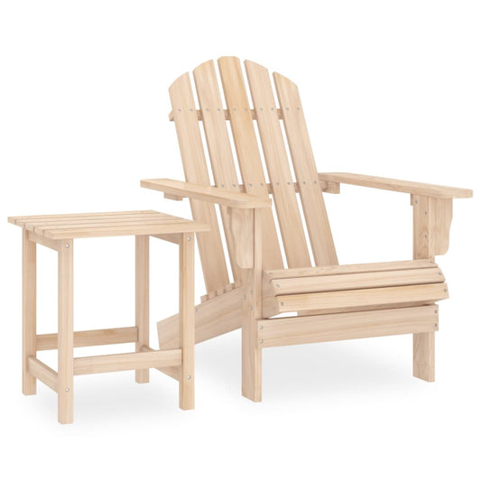 Cadeira de jardim Adirondack com mesa madeira de abeto