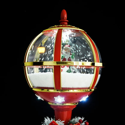 Candeeiro de rua natalício com Pai Natal 175 cm LED