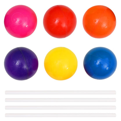Piscina de bolas com 50 bolas para crianças 75x75x32 cm