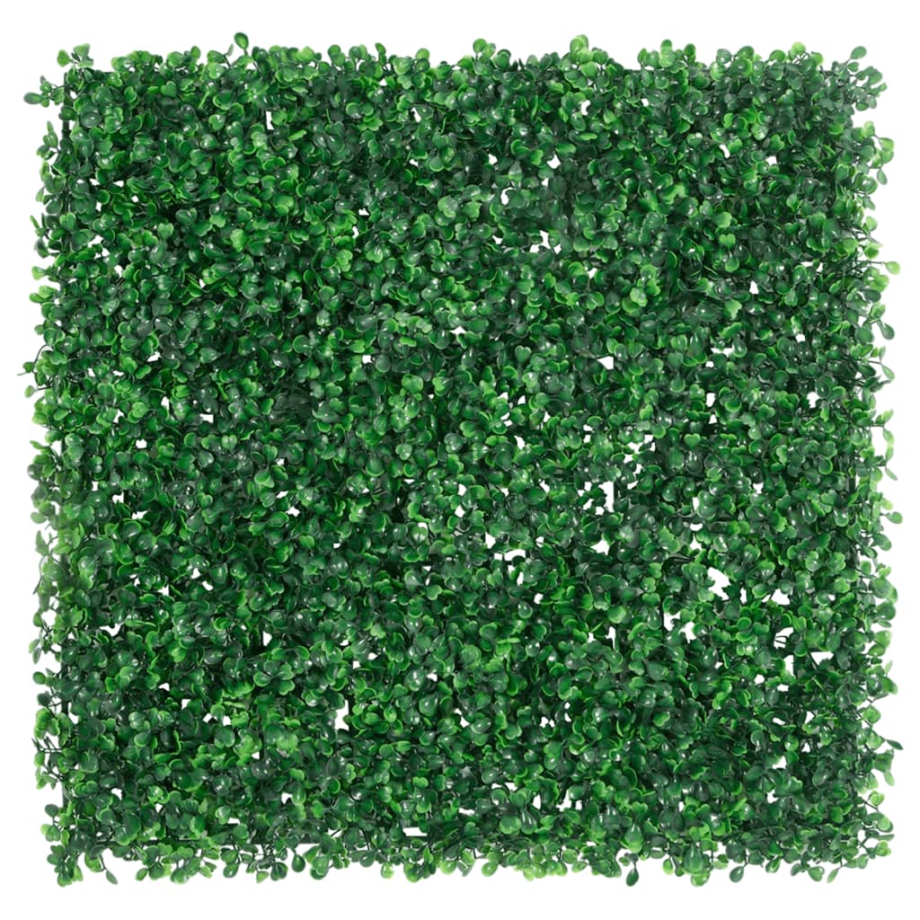 Vedação de arbusto artificial 6 pcs 50x50 cm verde