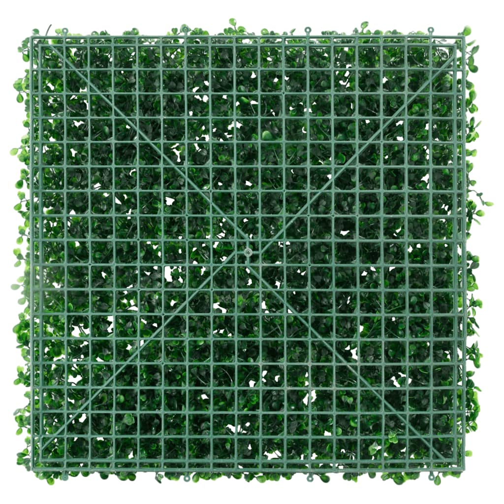 Vedação de arbusto artificial 24 pcs 50x50 cm verde