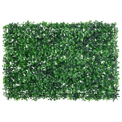  vidaXL Vedação de arbusto artificial 24 pcs 40x60 cm verde
