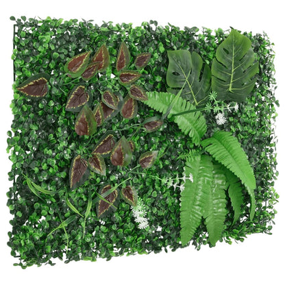  vidaXL Vedação de plantas artificiais 24 pcs 40x60 cm verde