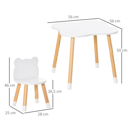 Conjunto Infantil Loki - 1 Mesa e 2 Cadeiras - Design Nórdico - Leva-Me Contigo - Móveis & Decoração