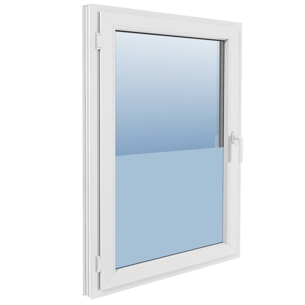 Película de privacidade fosca para janelas branco opaco 0,9x5 m