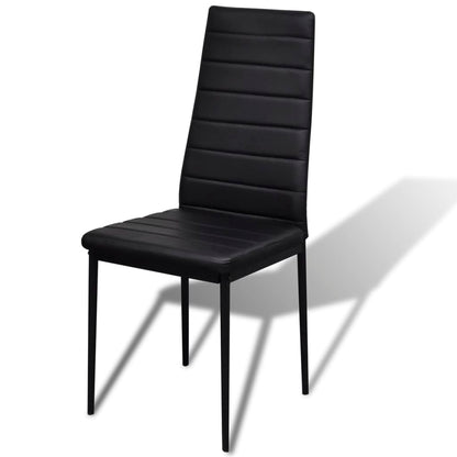 Conjunto de Jantar Nordik com 4 Cadeiras e 1 Mesa - Preto - Design Moderno