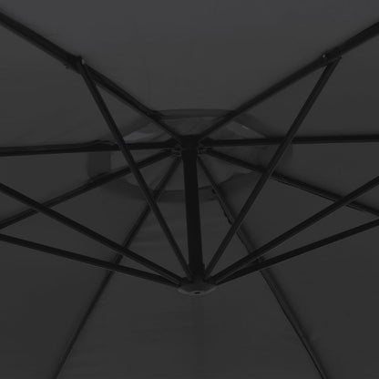 Guarda-sol cantilever mastro alumínio 350 cm preto