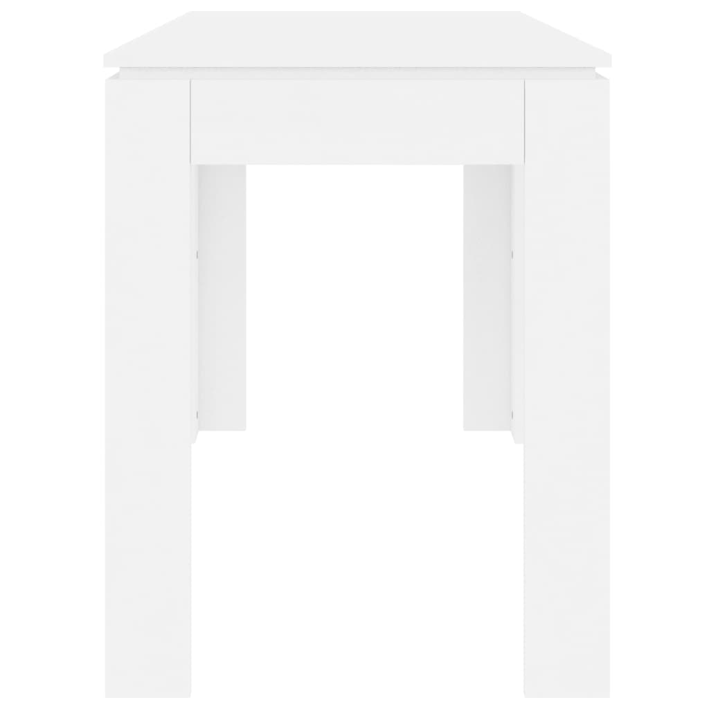 Mesa de Jantar Luna de 120cm - Branco - Design Minimalista