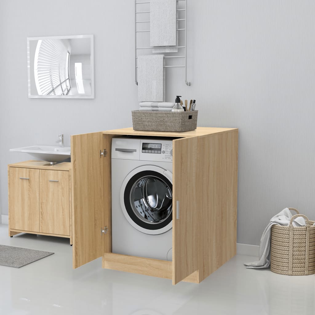 Armário máquina lavar roupa 71x71,5x91,5 cm carvalho sonoma