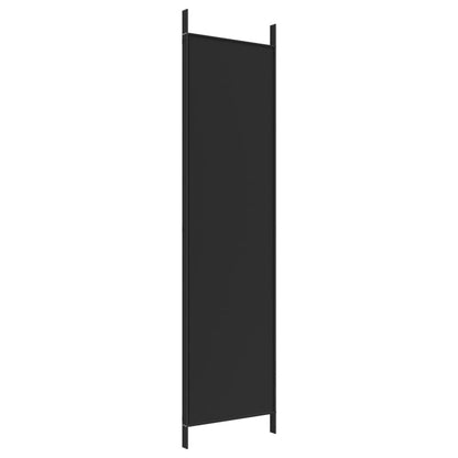 Biombo/divisória com 3 painéis 150x200 cm tecido preto