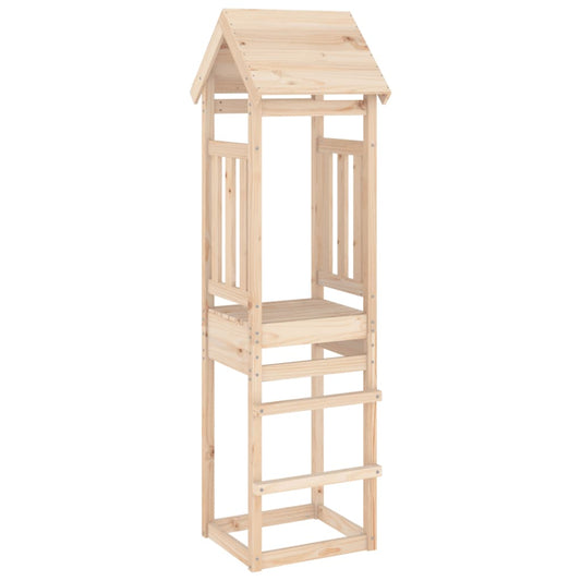 Torre de brincar 52,5x46,5x206,5 cm madeira de pinho maciça
