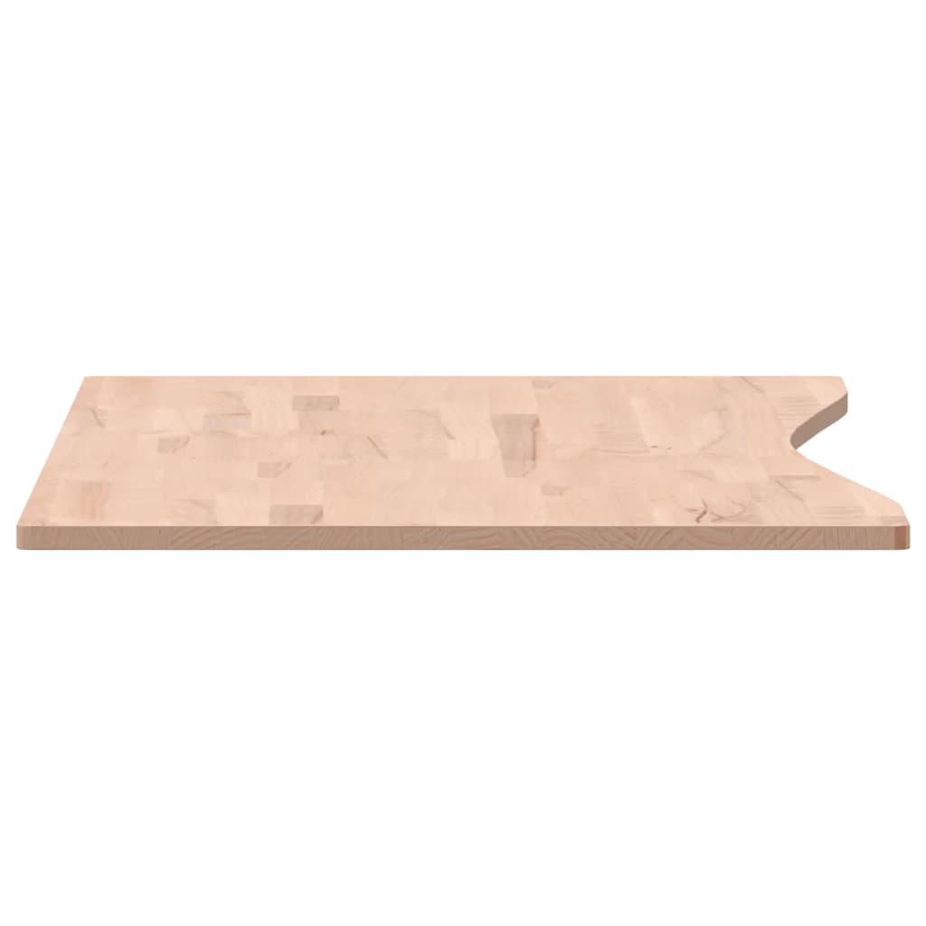 Tampo de secretária 110x(50-55)x1,5 cm madeira de faia maciça