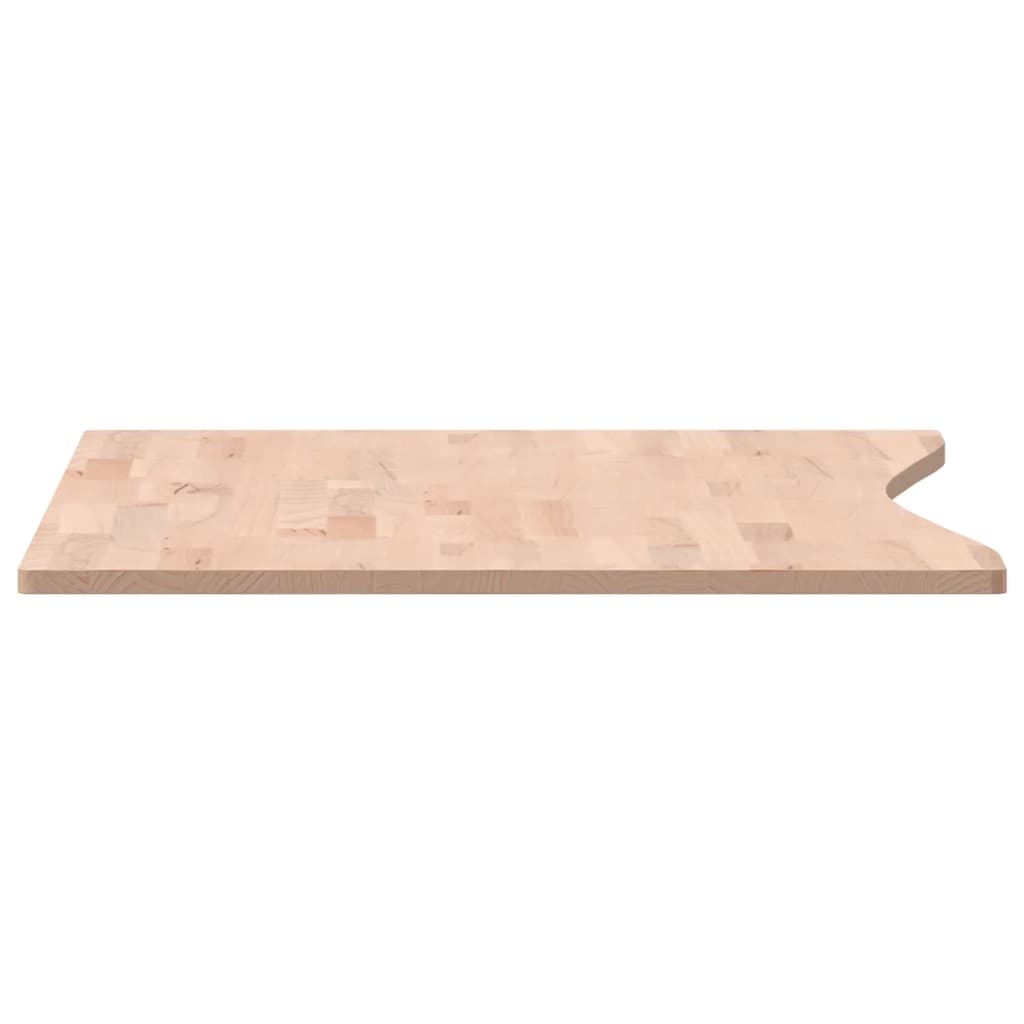 Tampo de secretária 100x(55-60)x1,5 cm madeira de faia maciça