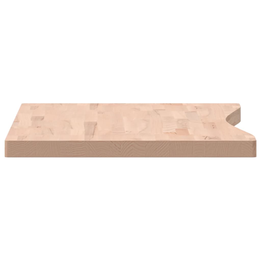 Tampo de secretária 100x(55-60)x4 cm madeira de faia maciça