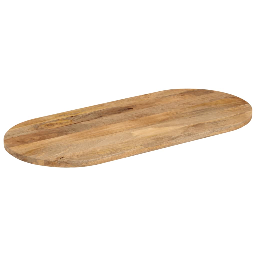 Tampo de mesa oval 100x50x2,5 cm madeira de mangueira maciça