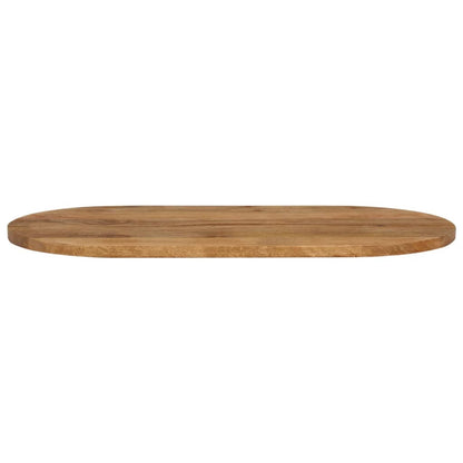 Tampo de mesa oval 80x40x3,8 cm madeira de mangueira maciça