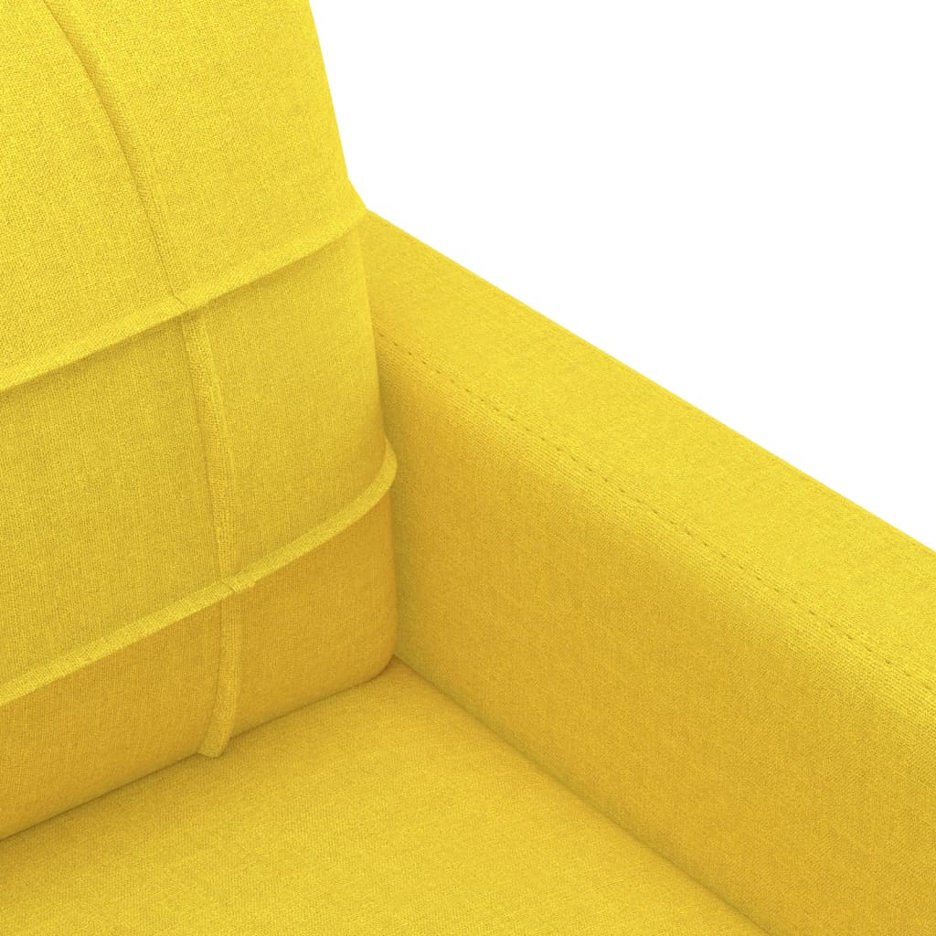Poltrona 60 cm tecido amarelo-claro