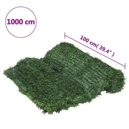Vedação de relva artificial 1x10 m verde