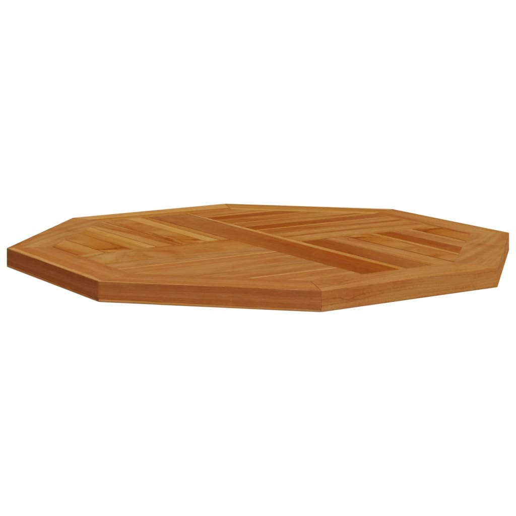 Tampo de mesa octogonal 70x70x2,5 cm madeira de teca maciça