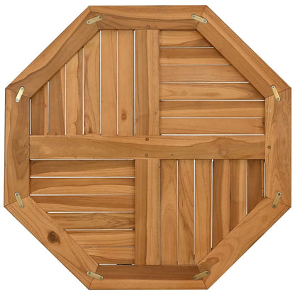 Tampo de mesa octogonal 70x70x2,5 cm madeira de teca maciça
