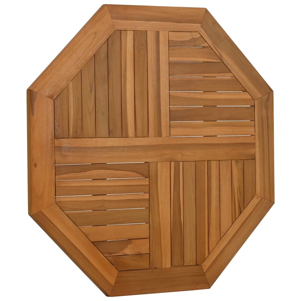 Tampo de mesa octogonal 80x80x2,5 cm madeira de teca maciça