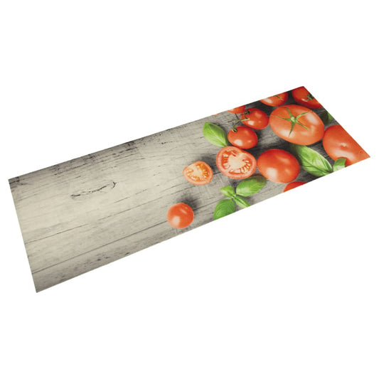 Tapete de cozinha lavável 45x150 cm veludo padrão tomates