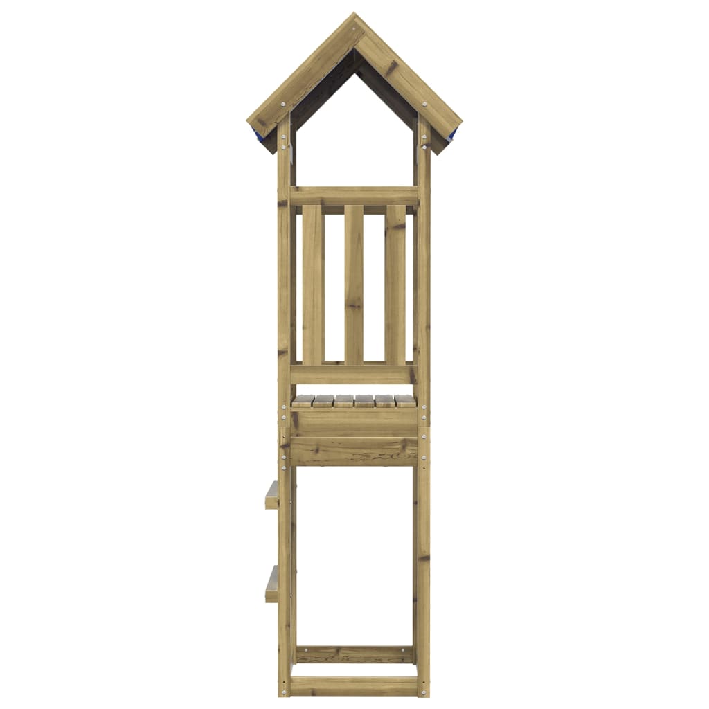 Torre de brincar 52,5x46,5x208 cm madeira de pinho impregnada