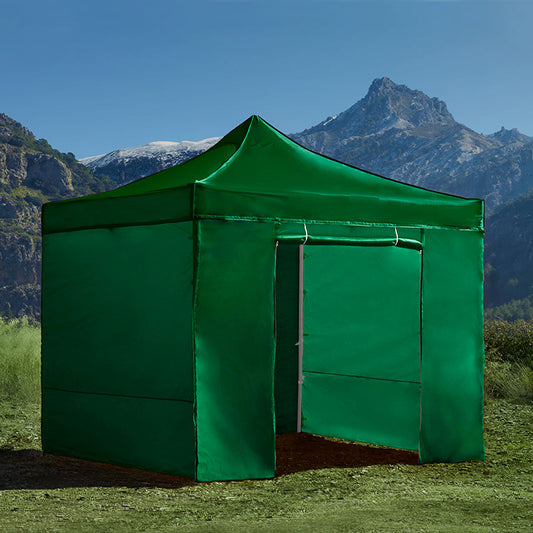 Tenda Dobrável Pop Up 2x2 Paddock Profissional Impermeável em Aço - Verde