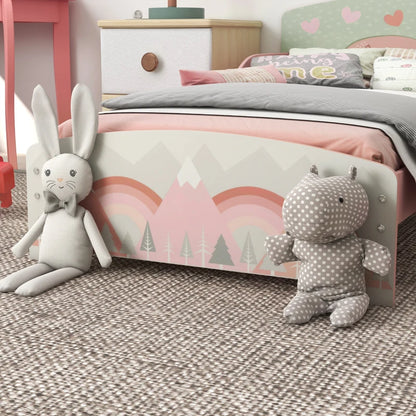 Cama Bunny para Crianças - Rosa - 140x70 cm - Design Natura