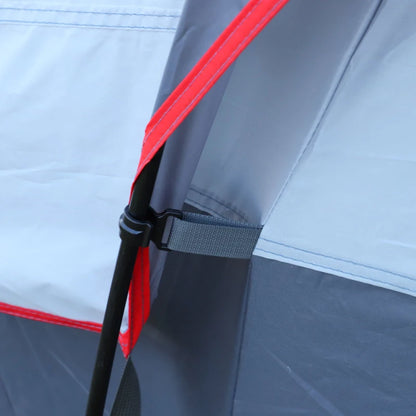 Tenda de Campismo para 5-6 Pessoas - 455x230x180cm - Cinzento