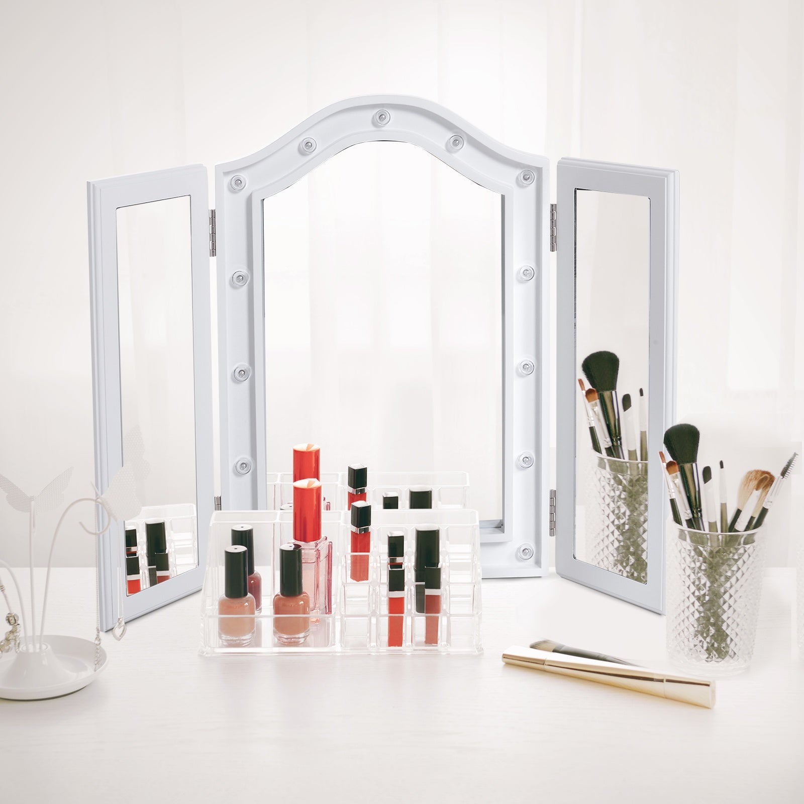 Espelho de Maquilhagem Holly - Design Contemporâneo - Leva-Me Contigo - Móveis & Decoração