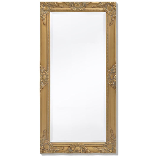 Espelho de parede em estilo barroco, 100x50 cm, dourado